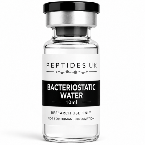 Peptides UK Bacteriostatic Water 10ml laboratory vial