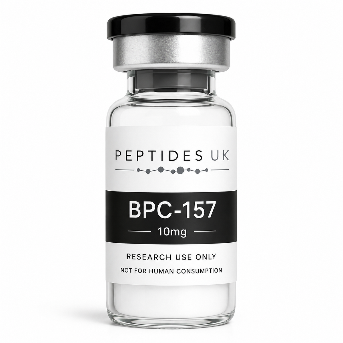 Peptides UK BPC-157 10mg research peptide vial