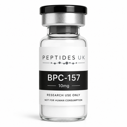 Peptides UK BPC-157 10mg research peptide vial