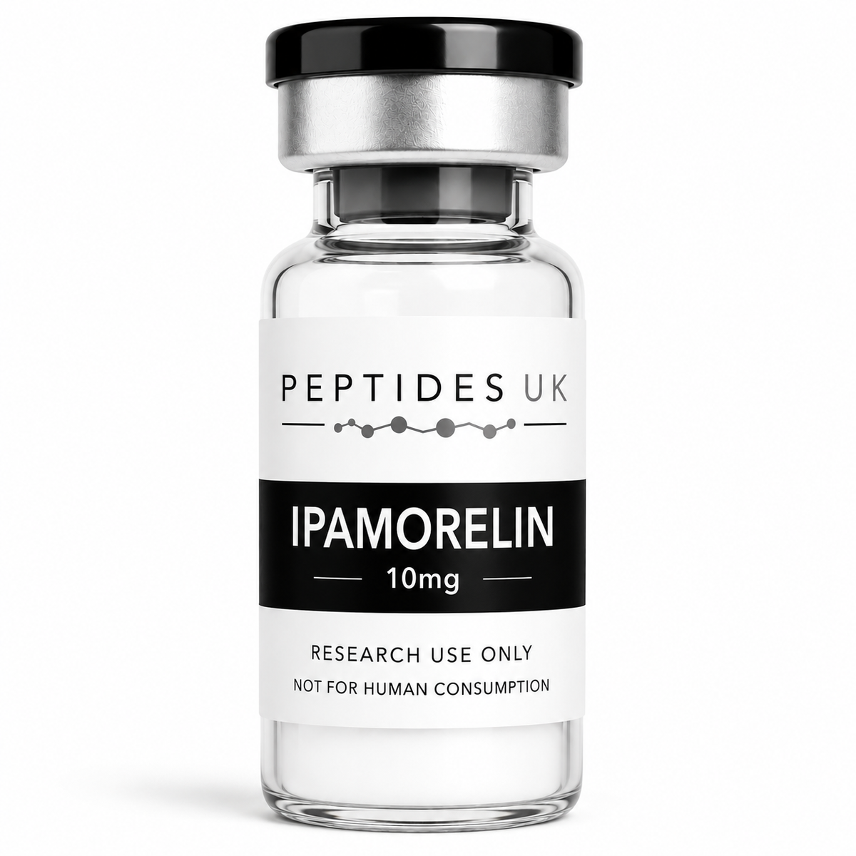 Peptides UK Ipamorelin 10mg research peptide vial