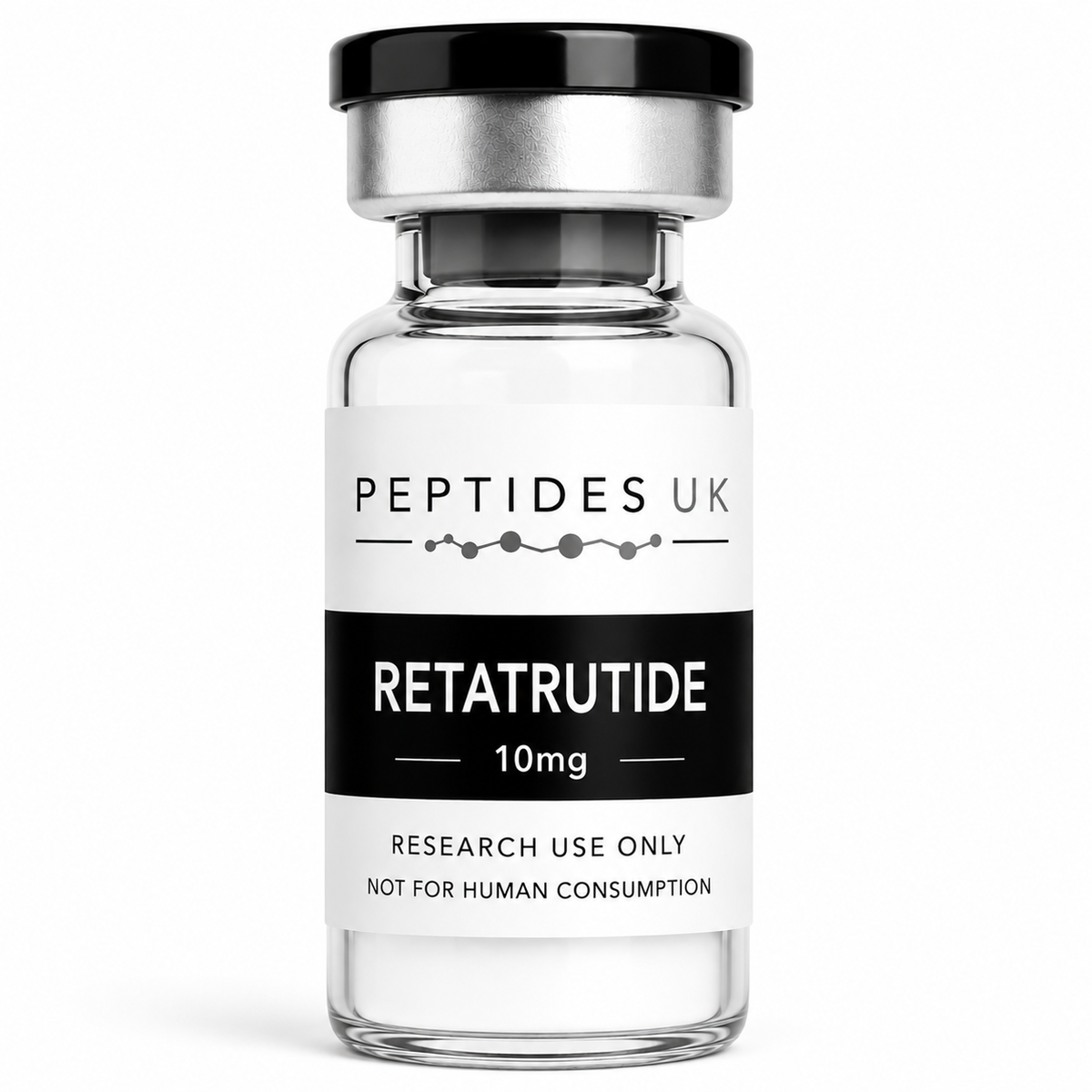 Peptides UK Retatrutide 10mg research peptide vial